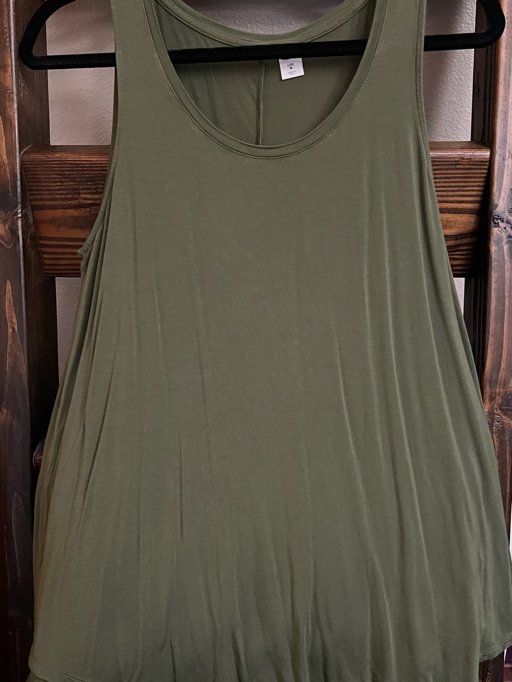 Old Navy Olive Green Scoop Neck Tank Top